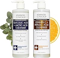 Advanced Clinicals Exfoliating Glycolic Acid & Salicylic Acid Face Wash + Vitamin C Facial Cleanser Set — image 1