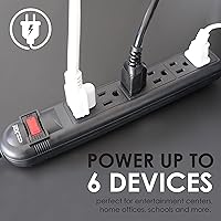 Digital Energy 6-Outlet Surge Protector with 25-Ft Extension Cord — image 2