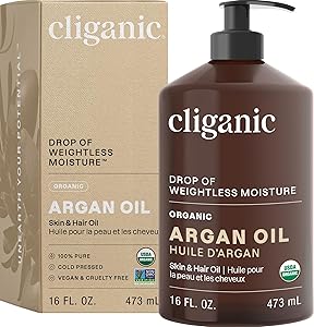 Cliganic Organic Argan Oil 16oz with Pump Review