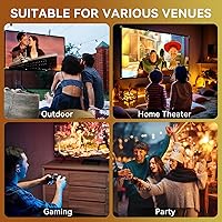 Pericat PJ108 4K Supported Native 1080P Portable Projector — image 7