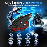 Moman CP-S 8 Riders Motorcycle Intercom Headset — image 2