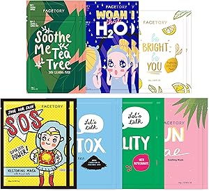 FACETORY K Beauty Face Mask Best of 7 Collection 14 pc Review
