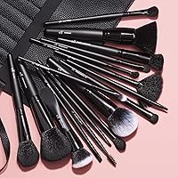 e.l.f. Ultimate Makeup Brush Set & Travel Roll, 17-Piece — image 3