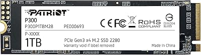 Patriot P300 1TB NVMe SSD