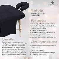 London Linens Extra Thick 3 Piece Massage Table Sheets Set - Lilac — image 6