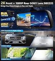 PORMIDO D80 2K Rear View Mirror Dash Cam — image 7