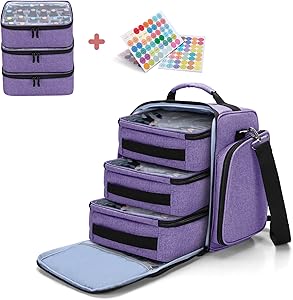 BAFASO Essential Oil Storage Case, Purple, Holds 72 Bottles (15ml-30ml) Review