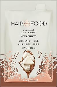 Hair Food Moisturizing Hair Mask for Curly Hair, Coconut, 1.7 fl oz, 10 Count