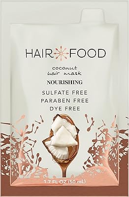 Hair Food Moisturizing Hair Mask for Curly Hair, Coconut, 1.7 fl oz, 10 Count
