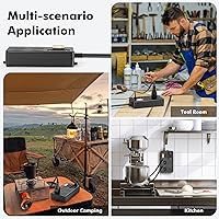 VNJ Outdoor Power Strip with 4AC Outlets + 4USB Ports, 15FT Extension Cord — image 9