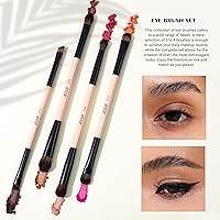 Jessup 7pcs Double Sided Makeup Brushes Set – Peach Dust — image 5