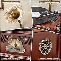 HZLSBL Vintage Gramophone with Bluetooth Output — image 7