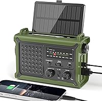 Mesqool Solar Radio Emergency Hand Crank 12000mAh — image 1