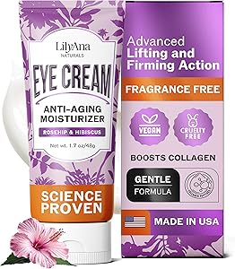 LilyAna Naturals Eye Cream for Dark Circles & Puffiness 1.7oz Review