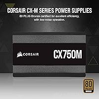 Corsair CX750M 750W 80 Plus Bronze Semi-Modular Power Supply — image 2
