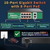 Reidubo 8-Port Gigabit PoE Switch 120W — image 2