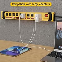 Plug'n Power Strip 10 Outlet Surge Protector 3300J with Individual Switches 9FT Cord — image 7
