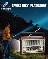 Videyas S302 Retro AM FM Radio with Bluetooth — image 6