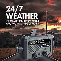 Tenergy T101 Multifunctional Hand Crank Weather Radio — image 4