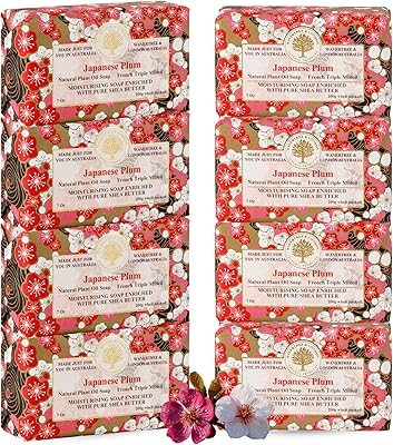 Wavertree & London Japanese Plum Scented Soap (8 Bars), 7oz