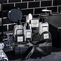 Lovery Birthday Gifts Spa Kit for Men - Sandalwood and Oak Scented Bath Set — image 7