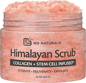 M3 Naturals Himalayan Salt Scrub with Collagen and Stem Cells, 16 fl oz Review