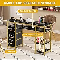 DWVO Nail Desk with 3 Drawers — image 5