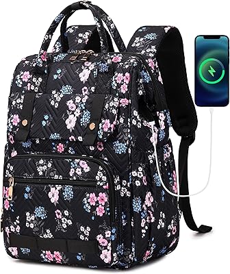 Hidds Laptop Backpack Purse for Women 15.6 Inch
