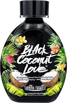Tanning Paradise Black Coconut Love Tanning Lotion 13.5oz