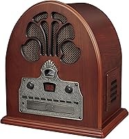 Crosley CR32D-PA Cathedral Retro AM/FM Radio CD Player with Bluetooth Speakers — image 3