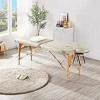 Topeakmart Portable Massage Table, Cream — image 2