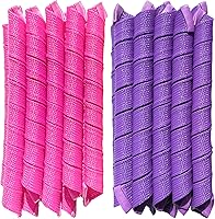 Aimin 50pcs Spiral Heatless Hair Curlers 22Inch No Heat Curlers Kit — image 1