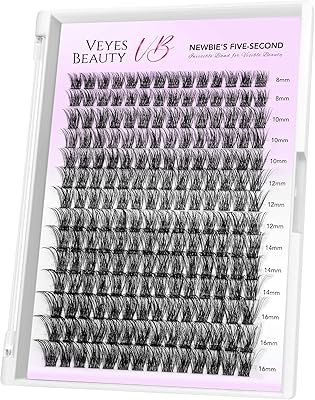 VEYESBEAUTY Lash Clusters Individual Eyelash Extensions 8-16mm Mixed Length