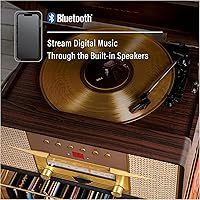 Crosley CR7016A-MA Rhapsody 7-in-1 Bluetooth Turntable — image 4