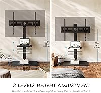 FITUEYES Floor TV Stand with Swivel Mount for 50-85 Inch TVs — image 4