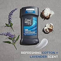 Dove Men+Care Antiperspirant Deodorant Stick Clean Comfort 4 Count 2.7oz — image 5