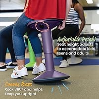 ECR4Kids SitWell Wobble Stool, Eggplant — image 6