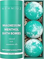 New Miuz Menthol Fizzing Bath Bomb Eucalyptus Peppermint 3pcs — image 1