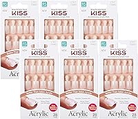 KISS Salon Acrylic Natural Nails KSAN (6 Pack) — image 1