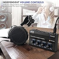 Pyle PHA40 4-Channel Portable Stereo Headphone Amplifier — image 4