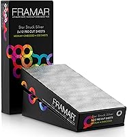 FRAMAR 5x12 Silver Embossed Pre-Cut Hair Foils — image 1