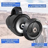 Pyle PLUTV40BK 4-Inch 2-Way Marine Speakers — image 2