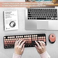 SkyGive Aurora Red Wireless Keyboard and Mouse Combo — image 7