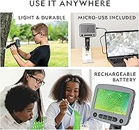 National Geographic Digital Microscope for Kids – 40-Piece Handheld Microscope — image 4
