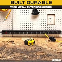 Iron Forge Cable 12-Outlet Surge Protector Power Strip — image 3