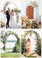 Minetom 7.2FT Metal Backdrop Stand with Wedding Arch Cover Spandex — image 7