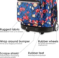 J World Sundance Rolling Backpack for Laptops, 20-inch, Vintage Rose — image 4