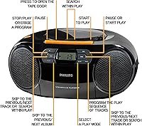 Philips Portable CD Player Boombox — image 3