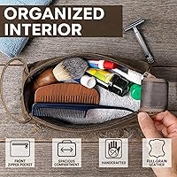 Rustic Town Buffalo Leather Toiletry Bag — image 4