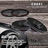 BATVOX CS691 6x9 Inch 3-Way Coaxial Car Speakers — image 2